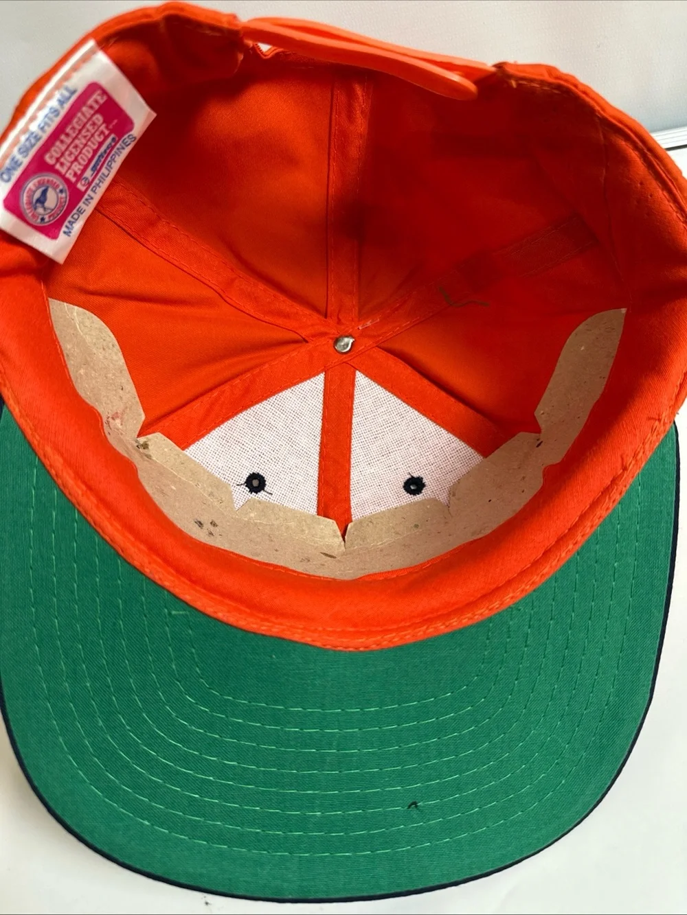 Syracuse Orange Men’s Orange & Navy Snapback Hat Vintage